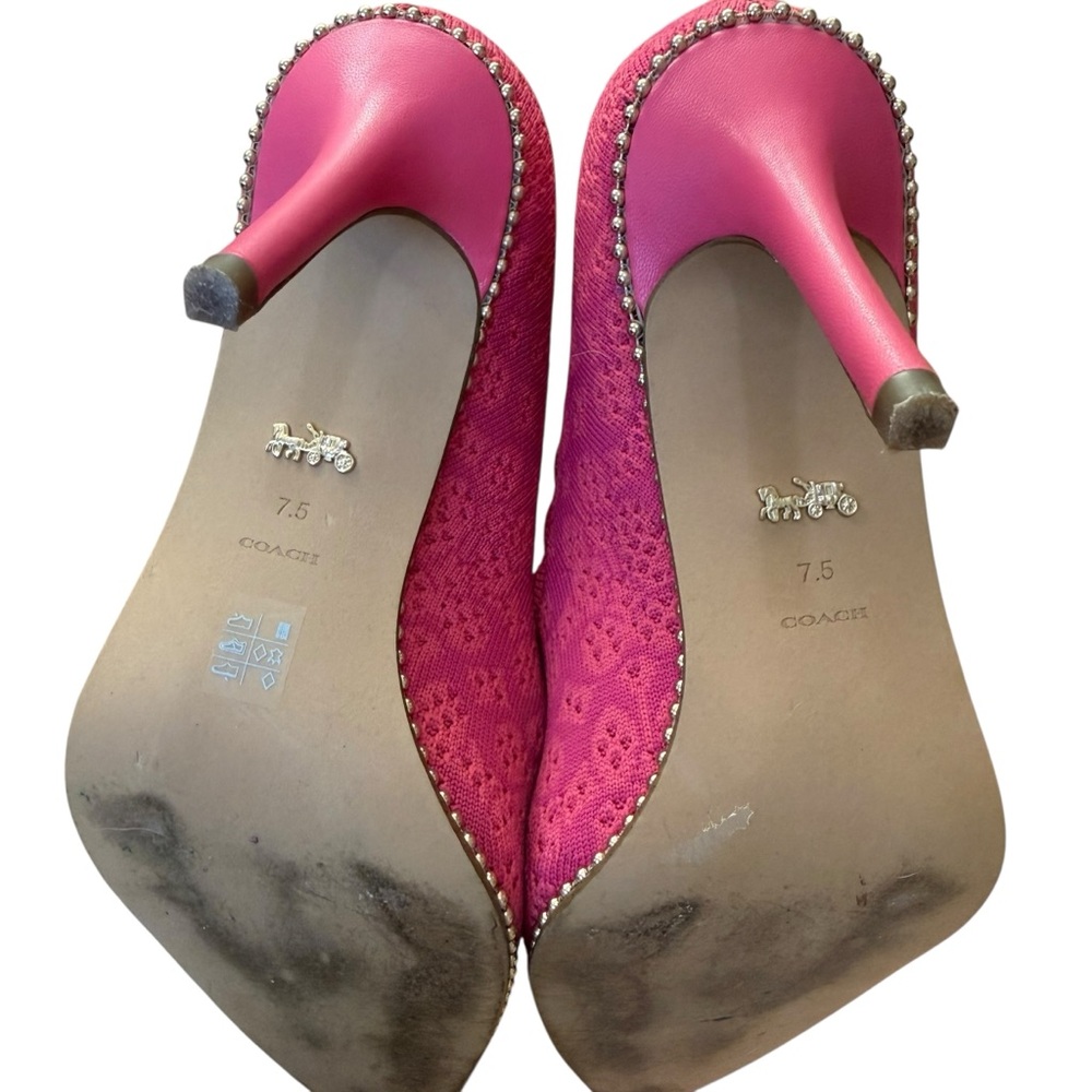 Coach Waverly Pink and Orange Stiletto Heels - Picture 8 of 8